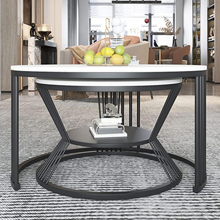Mocker Living Lounge Round Coffee Table (Set of 2) | Furniture | Waseeh Pakistan