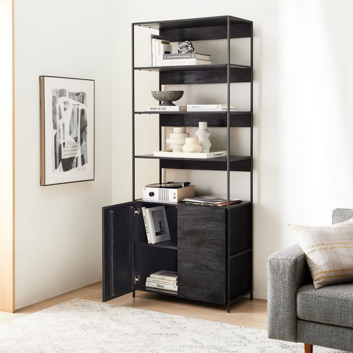 Modu Open &amp; Closed Storage Cabinet Bookcase Organizer Rack | Furniture | Waseeh Pakistan