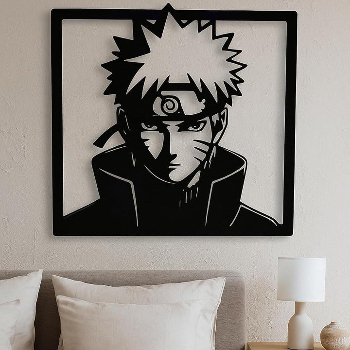 Naruto Uzumaki Shippuden Frame Wall Hanging Modern Anime Decor | Furniture | Waseeh Pakistan