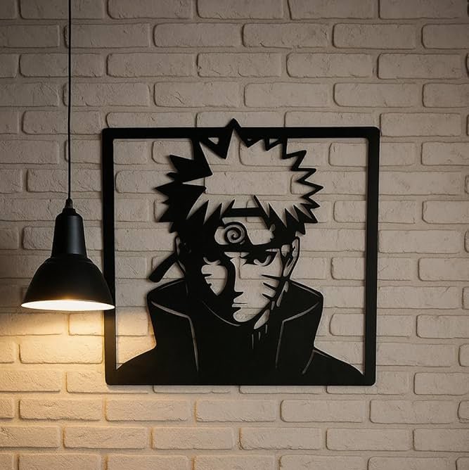 Naruto Uzumaki Shippuden Frame Wall Hanging Modern Anime Decor | Furniture | Waseeh Pakistan
