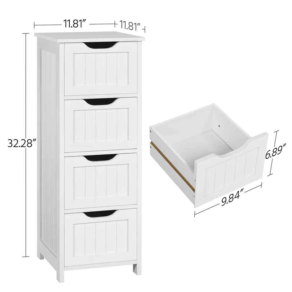 Neoteric Bathroom Kitchen Four Drawer Storage Cabinet Organizer | Furniture | Waseeh Pakistan