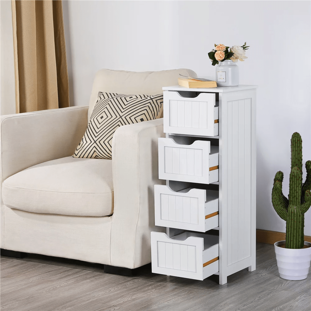 Neoteric Bathroom Kitchen Four Drawer Storage Cabinet Organizer | Furniture | Waseeh Pakistan