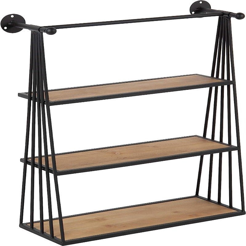 Nevin Rustic Three Tier Wall Storage and Decor | Not Sale FB | Waseeh Pakistan