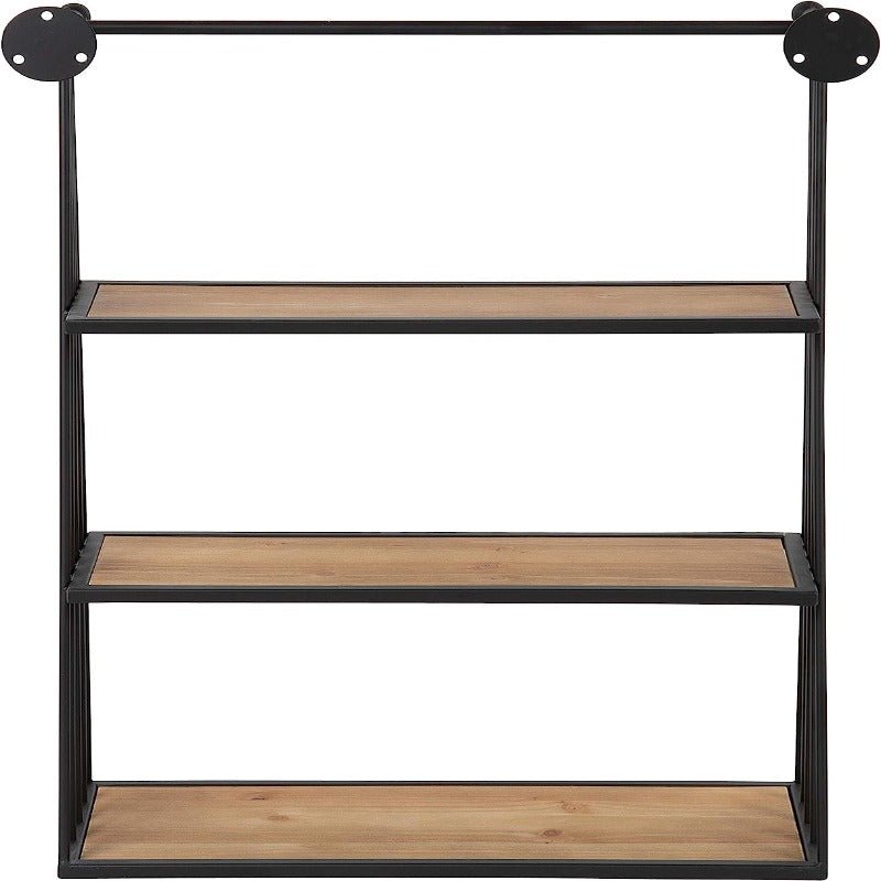 Nevin Rustic Three Tier Wall Storage and Decor | Not Sale FB | Waseeh Pakistan