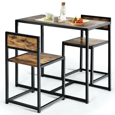 Nookie Modern Kitchen Dining Room Chair Table Set (Set of 3) | Furniture | Waseeh Pakistan
