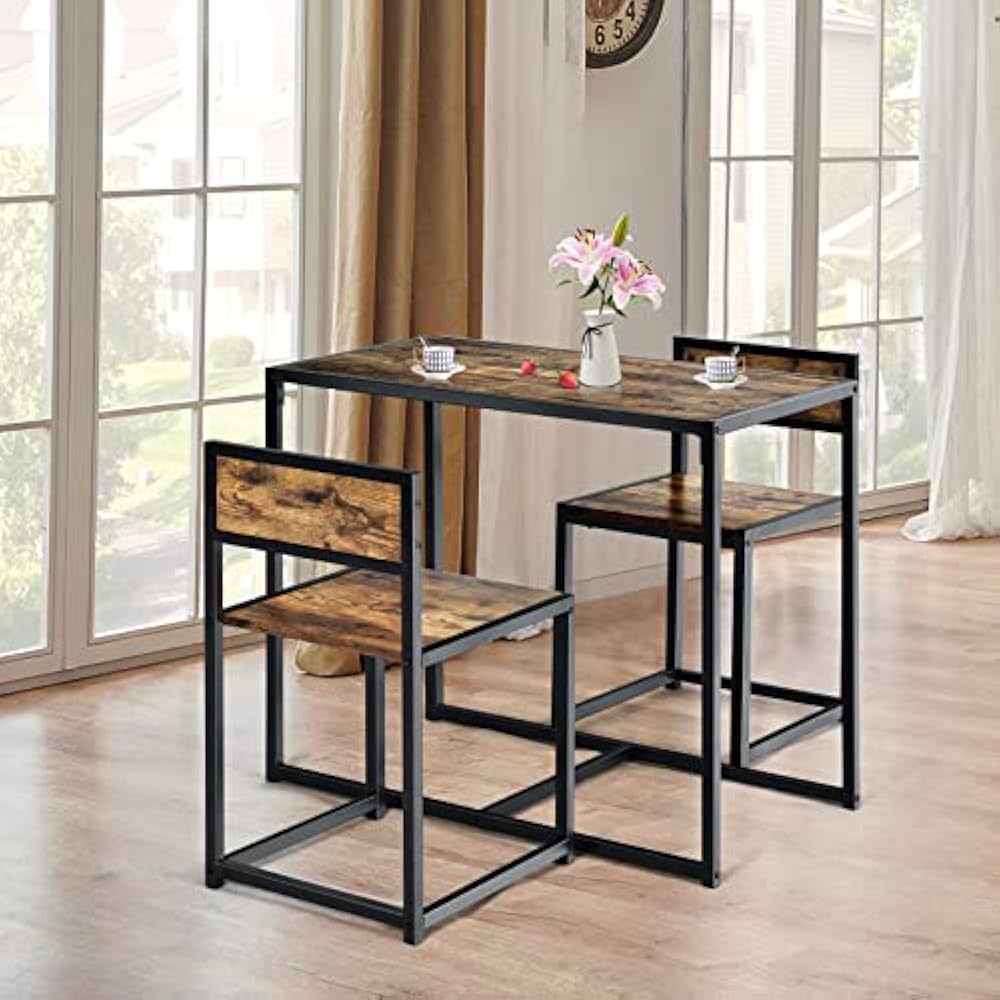 Nookie Modern Kitchen Dining Room Chair Table Set (Set of 3) | Furniture | Waseeh Pakistan