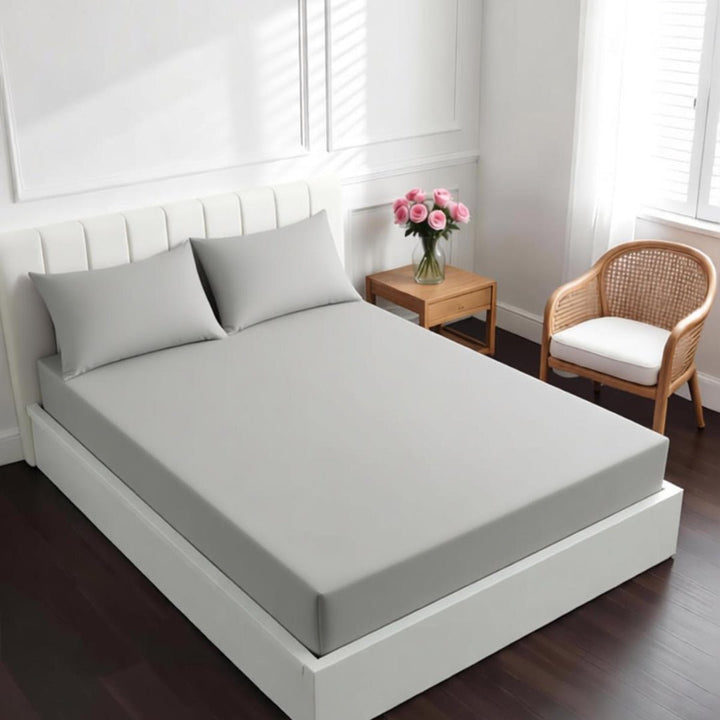 Noraya Bedroom Cotton Fitted Bed Sheets (Set of 3) | Bedding | Waseeh Pakistan