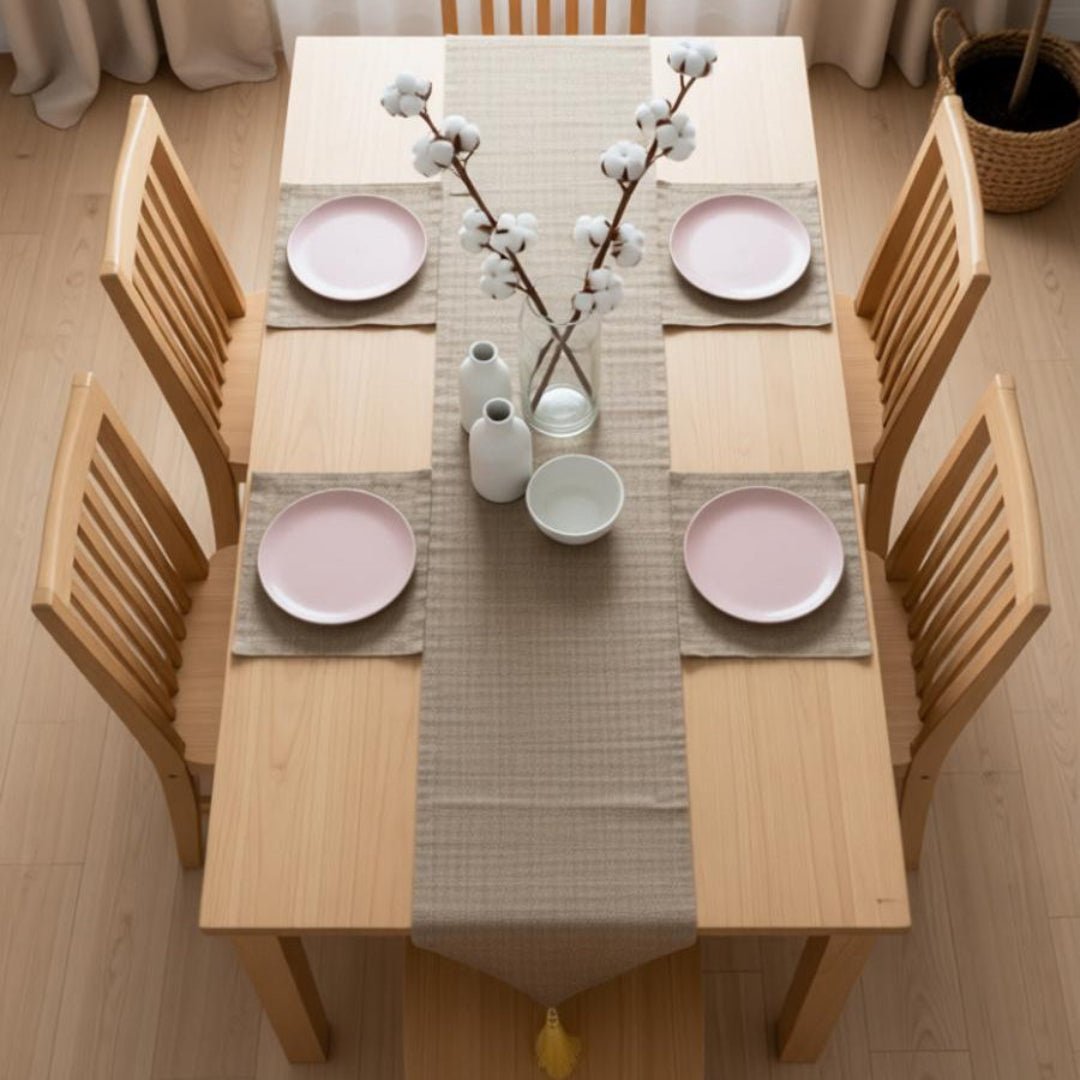 Norielle Table Runner &amp; Mats Set (Shanghai Fabric) | Home Décor | Waseeh Pakistan