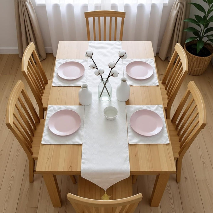 Norielle Table Runner &amp; Mats Set (Shanghai Fabric) | Home Décor | Waseeh Pakistan