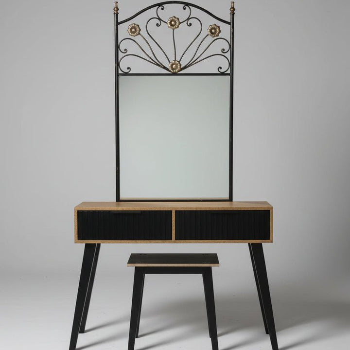 North Vale Bedroom Dressing Stool Mirror Table (Set of 3) - Only Available in Lahore | Furniture | Waseeh Pakistan