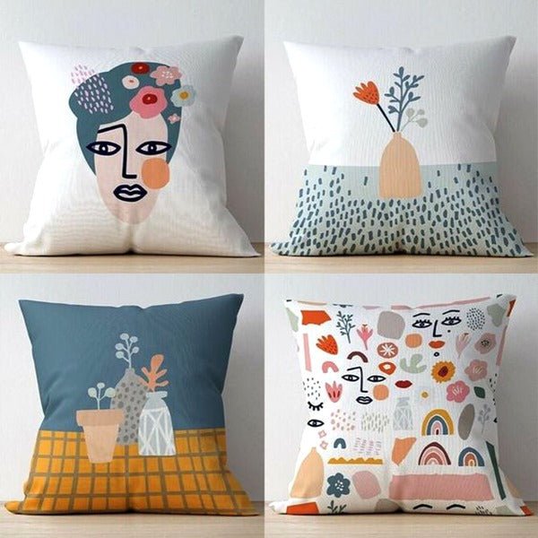 Nuvella Cushion Covers (Set of 4) | Home Décor | Waseeh Pakistan