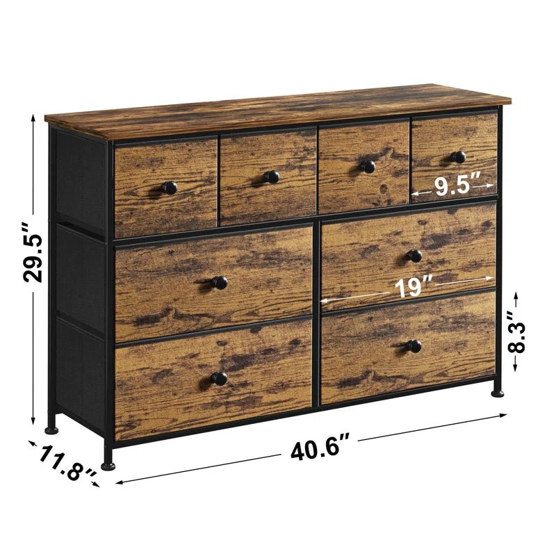 Ojwasai 8 Drawer Storage Living Lounge Dressers Cabinet Stand | Furniture | Waseeh Pakistan