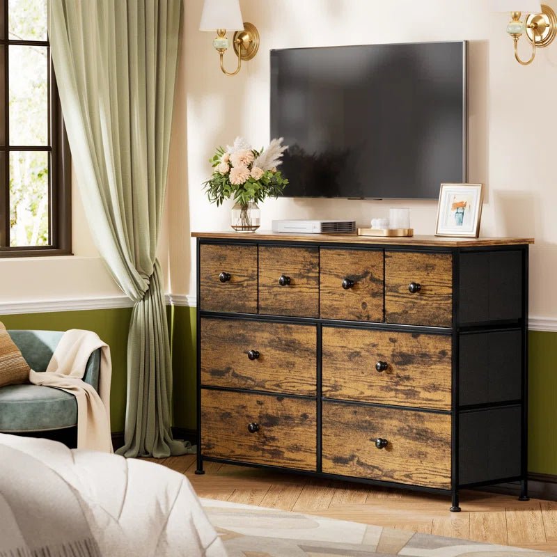 Ojwasai 8 Drawer Storage Living Lounge Dressers Cabinet Stand | Furniture | Waseeh Pakistan