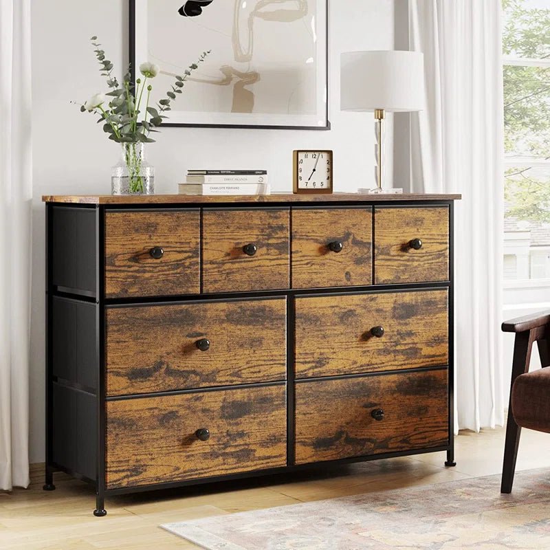 Ojwasai 8 Drawer Storage Living Lounge Dressers Cabinet Stand | Furniture | Waseeh Pakistan