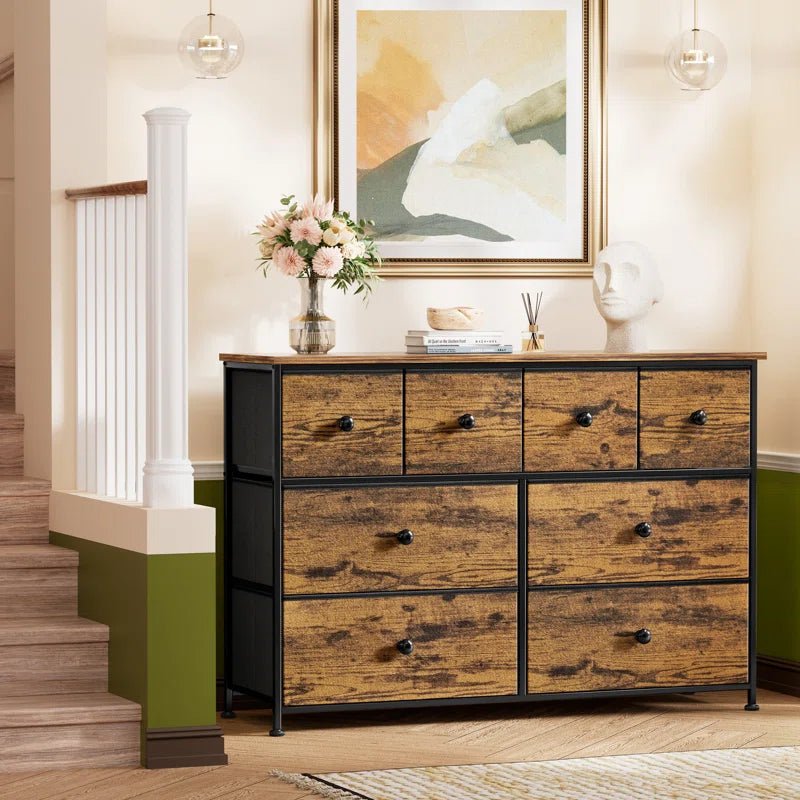 Ojwasai 8 Drawer Storage Living Lounge Dressers Cabinet Stand | Furniture | Waseeh Pakistan