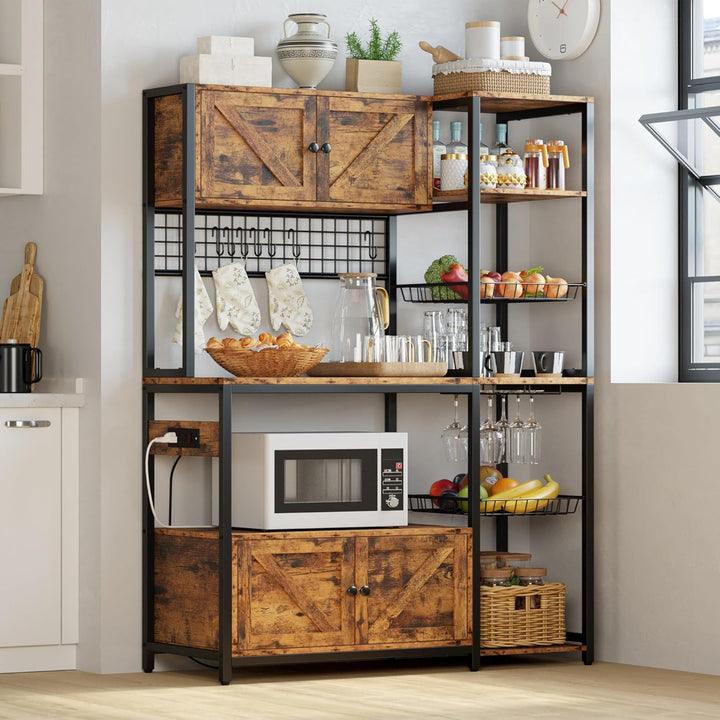 Oniki Kitchen Microwave Organizer Bakers Rack | Furniture | Waseeh Pakistan