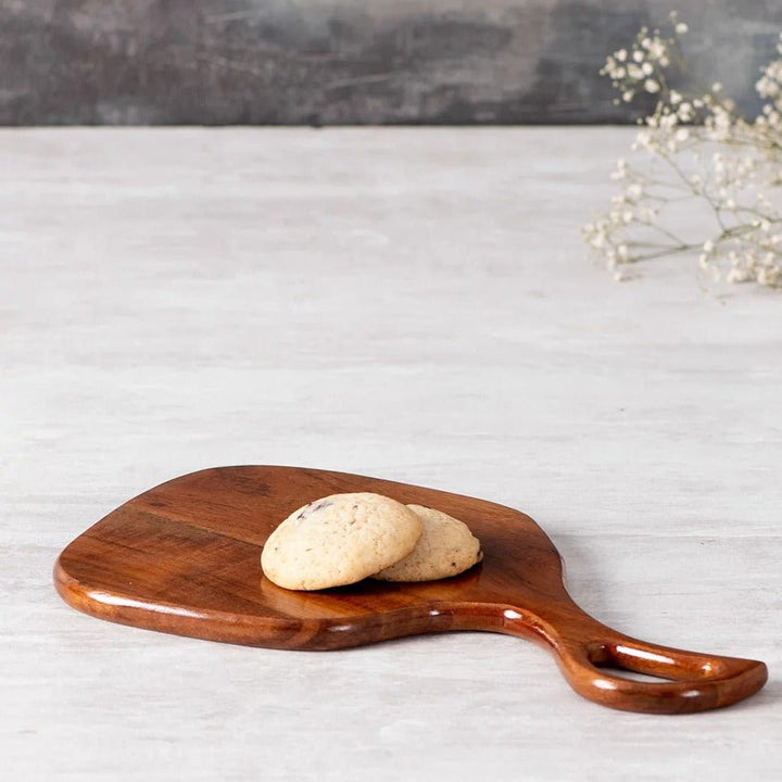 Open Handle Solid Wood Guest Snack Kitchen Serving Tray | kitchen item | Waseeh Pakistan
