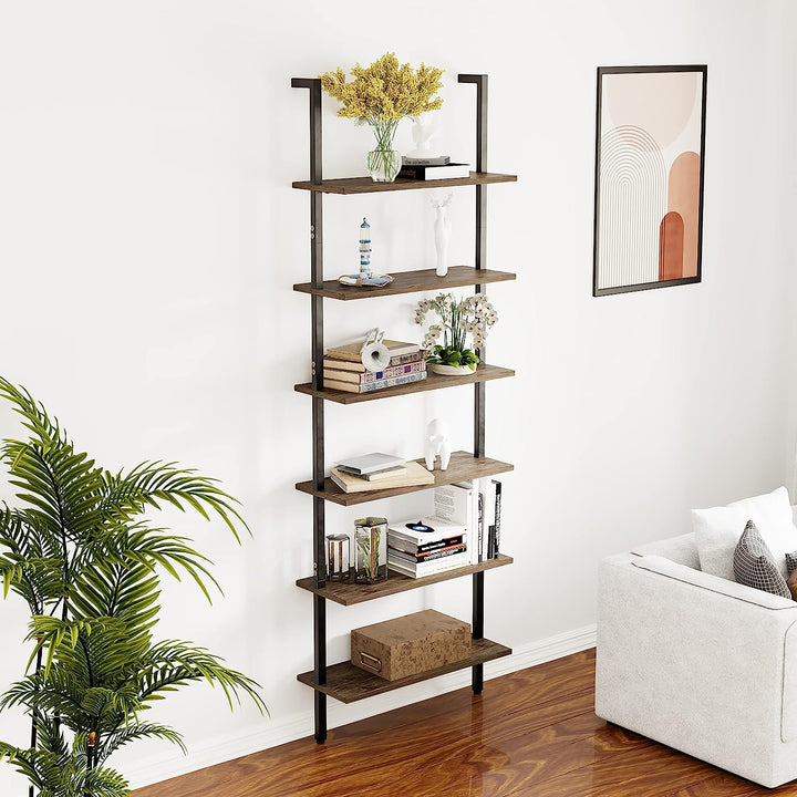 Open Tall Wall Mount Bookcase Standing Leaning Wall Shelves | Furniture | Waseeh Pakistan