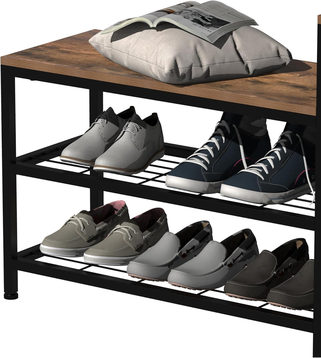 OTICA 3-Tier Drawers Seating Storage Shoe Industrial Entryway Rack | Not Sale FB | Waseeh Pakistan