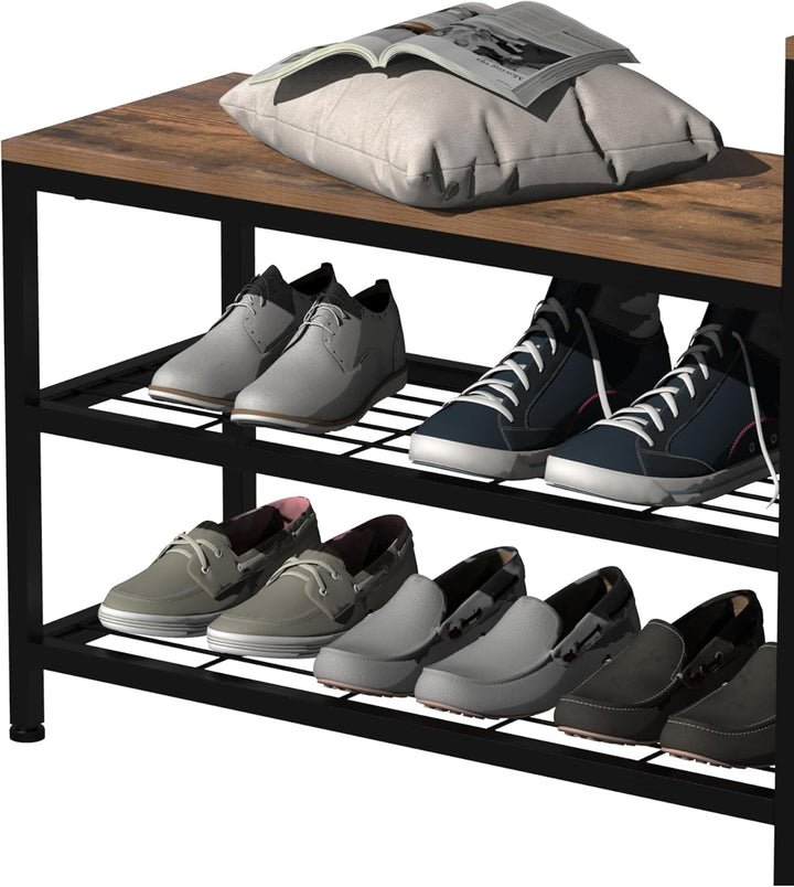 OTICA 3-Tier Drawers Seating Storage Shoe Industrial Entryway Rack | Not Sale FB | Waseeh Pakistan