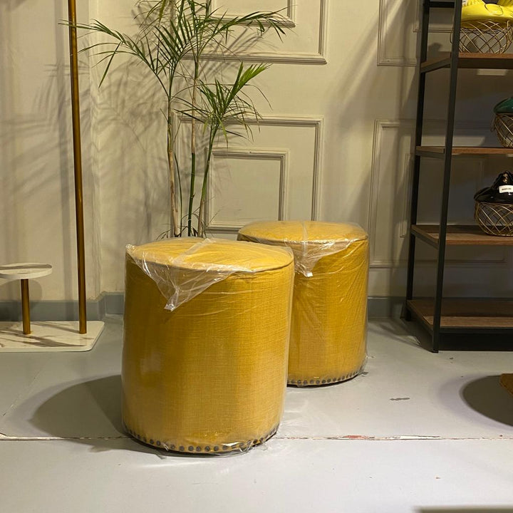 Ottoman Paper Living Lounge Stools (Pair) | Furniture | Waseeh Pakistan
