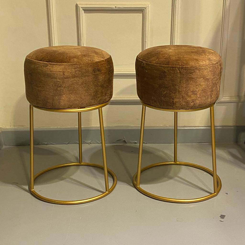 Ottoman Paper Living Lounge Stools (Pair) | Furniture | Waseeh Pakistan