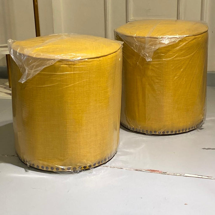 Ottoman Paper Living Lounge Stools (Pair) | Furniture | Waseeh Pakistan