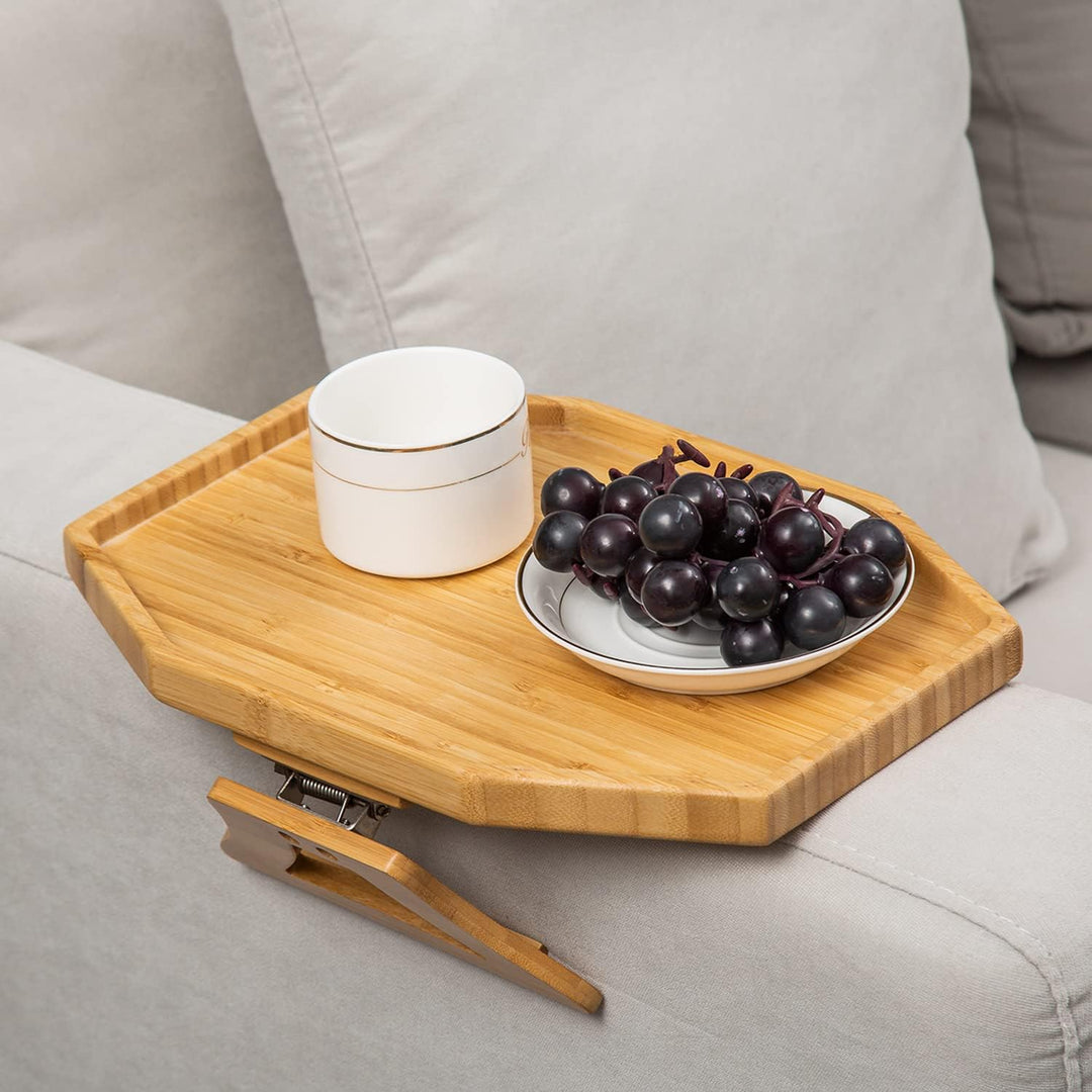 Oval Hexa Couch Arm Tray Table, Portable Table and Side Tables for Small Spaces | Not Sale FB | Waseeh Pakistan