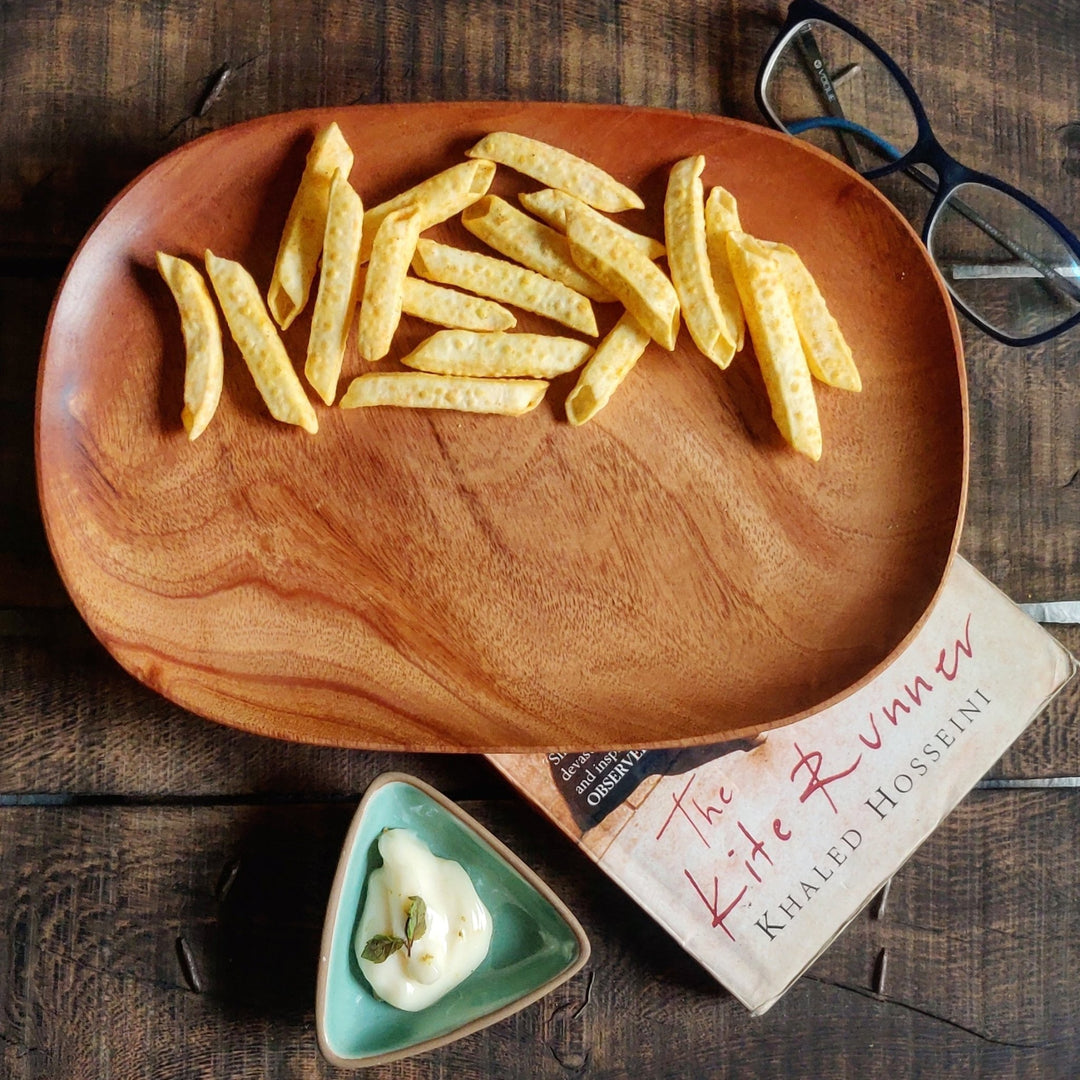 Oval Shape Wooden Platter Tray | kitchen item | Waseeh Pakistan