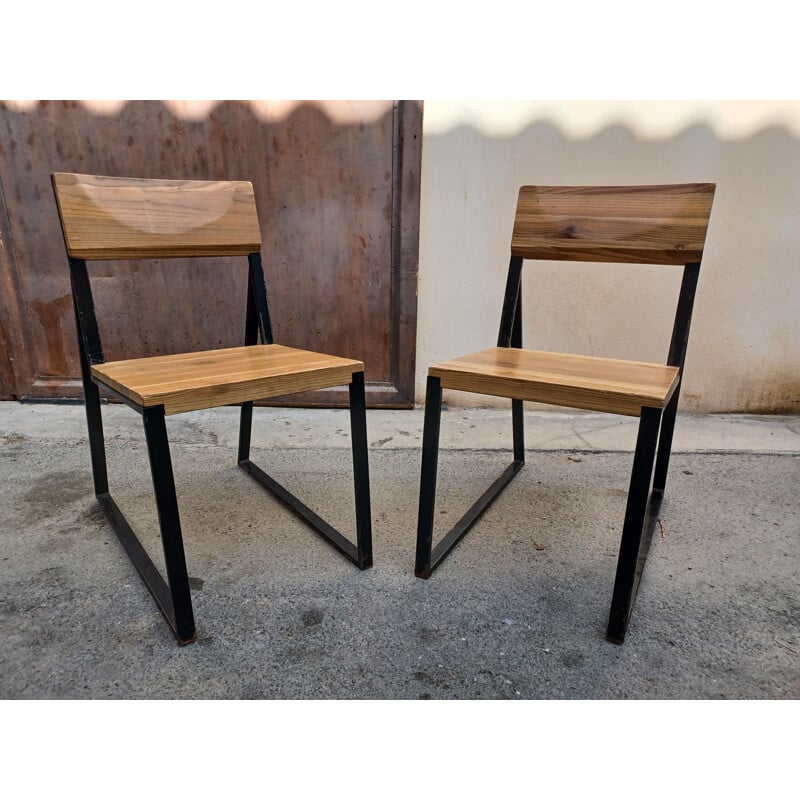 Signer Lounge Living Metal and Wood Chair