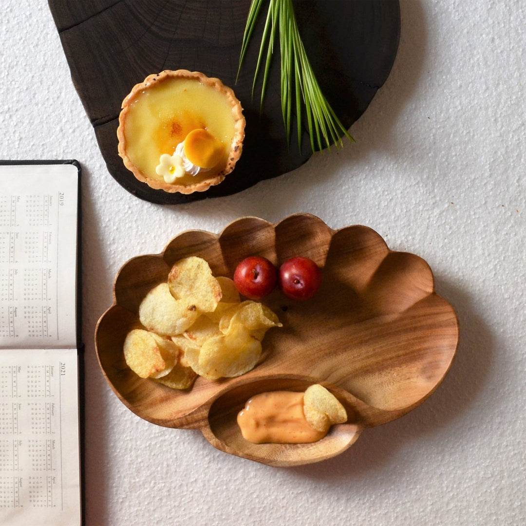 Paws Shape Wooden Platter Tray | kitchen Item | Waseeh Pakistan