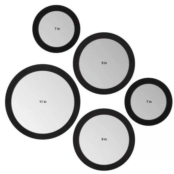 Pentad Living Lounge Bedroom Wall Mounted Mirrors Home Decor (Set of 5) | Home Décor | Waseeh Pakistan