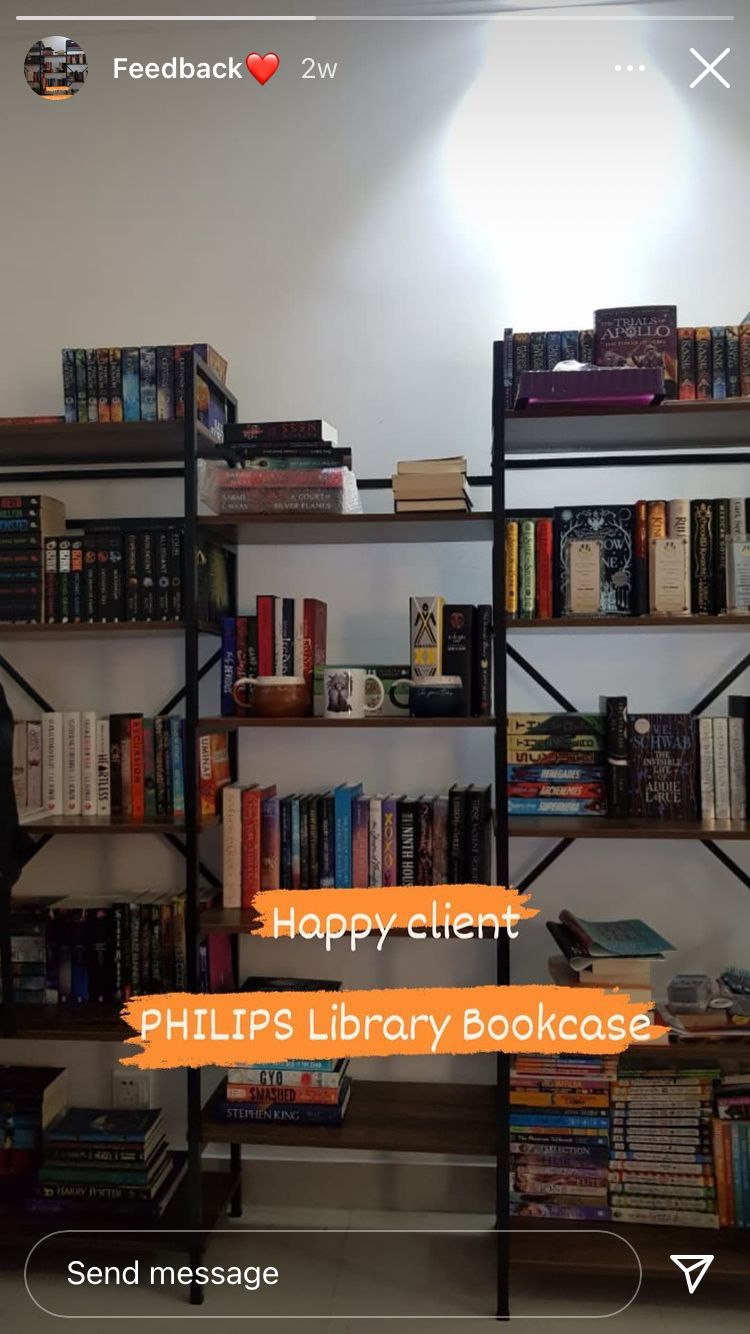 Philip Library Living Drawing Room Bookcase Rack | Furniture | Waseeh Pakistan