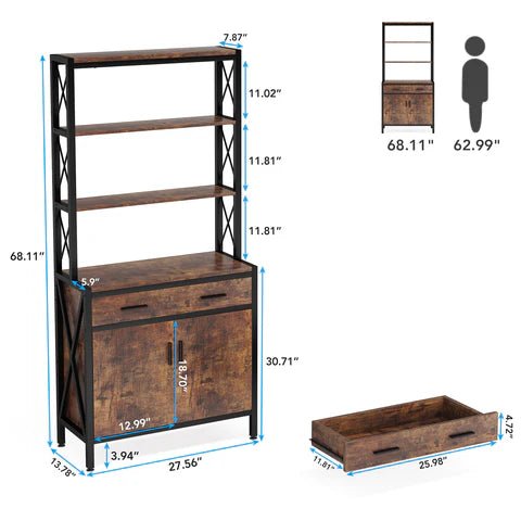 Pippi Living Lounge Bookcase Organizer Drawer Cabinet Rack | Not Sale FB | Waseeh Pakistan