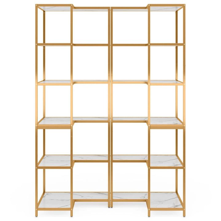 Powded 6-Shelf Corner Bookcase Organizer Rack | Furniture | Waseeh Pakistan