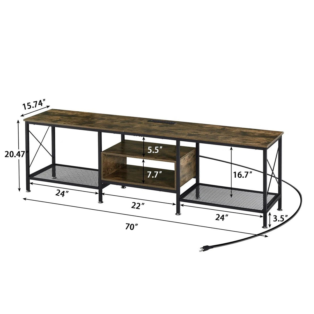 Pridgen TV Stand Center Lounge Media LED Console Table with Power Outlets | Furniture | Waseeh Pakistan