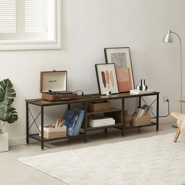 Pridgen TV Stand Center Lounge Media LED Console Table with Power Outlets | Furniture | Waseeh Pakistan