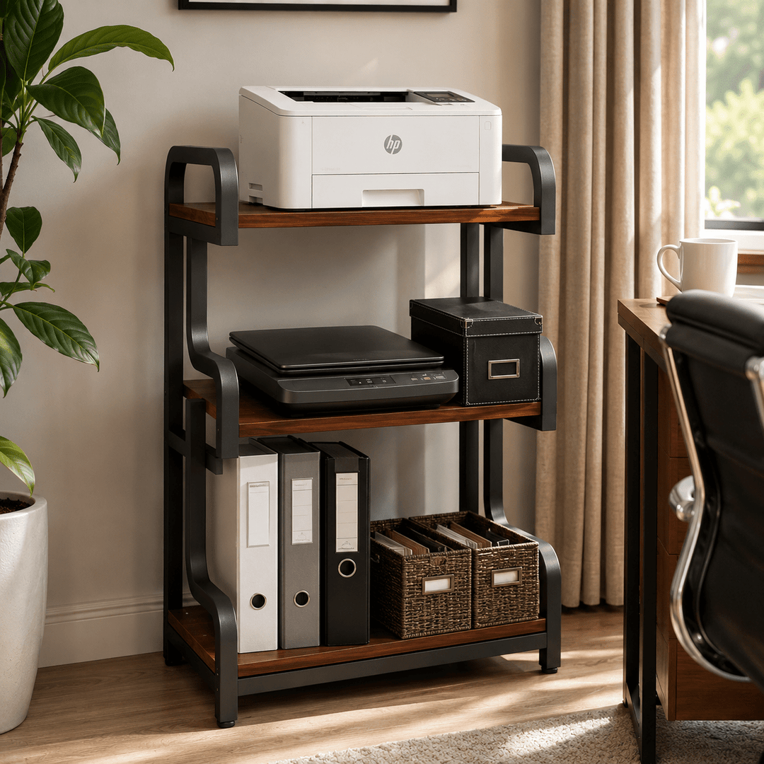 Printer Stand Floor-Standing Printer Stand Desktop Printer Stand Organizer | Furniture | Waseeh Pakistan