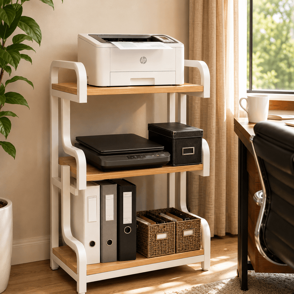 Printer Stand Floor-Standing Printer Stand Desktop Printer Stand Organizer | Furniture | Waseeh Pakistan