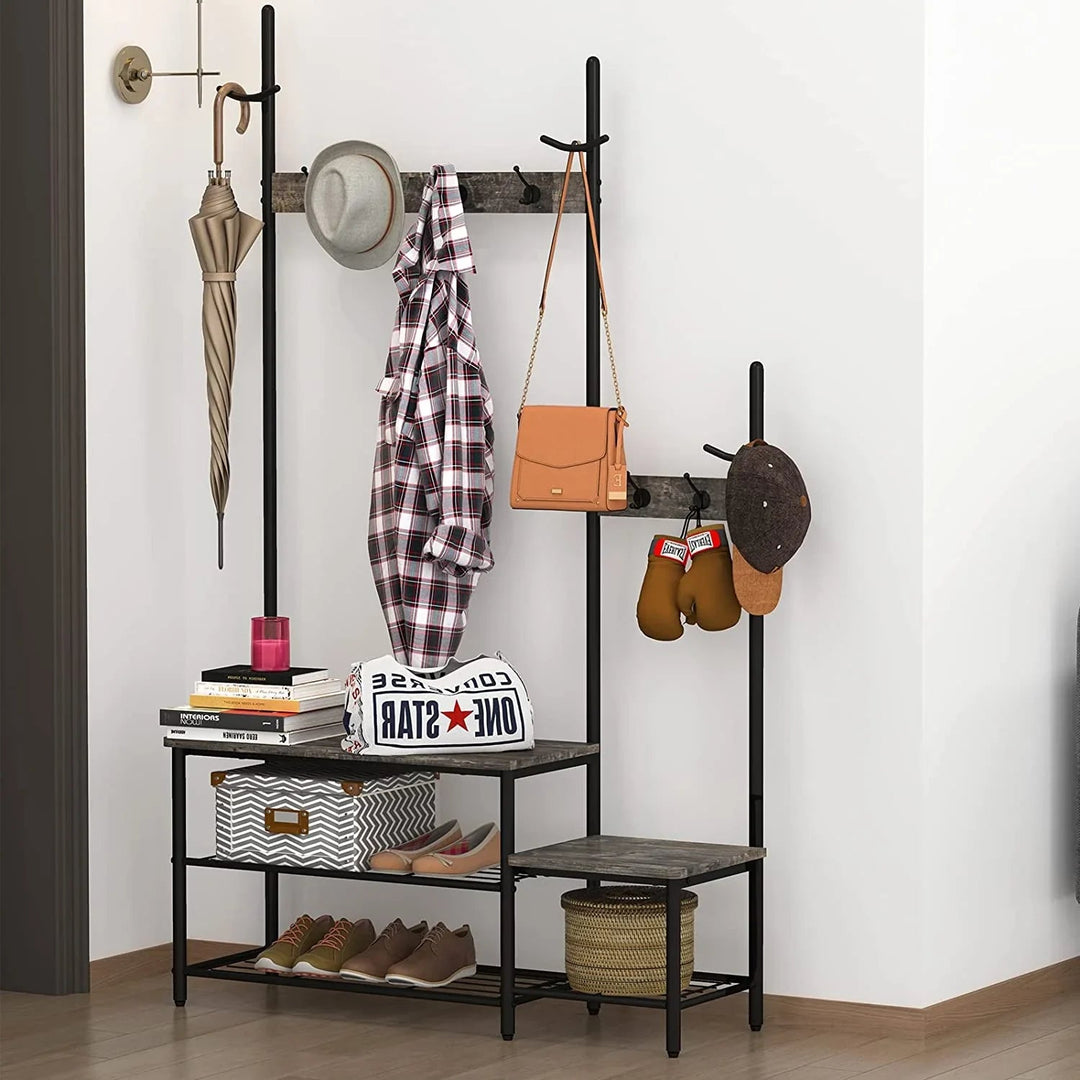 Progeny Tree Coat Shoe Bench Entryway Sturdy Organizer Storage Shelve Rack | Furniture | Waseeh Pakistan
