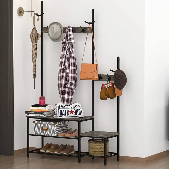 Progeny Tree Coat Shoe Bench Entryway Sturdy Organizer Storage Shelve Rack | Furniture | Waseeh Pakistan