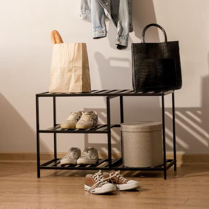 Pukka Industrial entryway custom shoe rack organizer | Furniture | Waseeh Pakistan