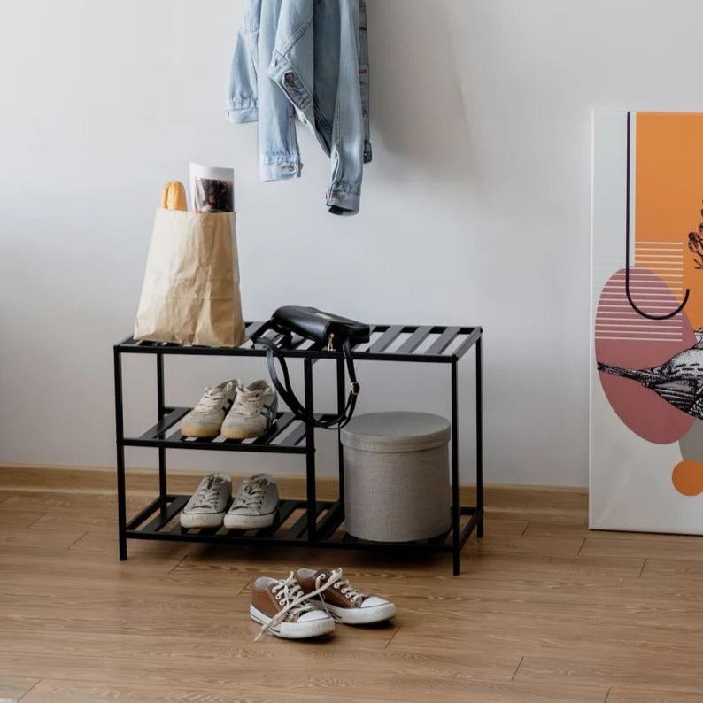 Pukka Industrial entryway custom shoe rack organizer | Furniture | Waseeh Pakistan