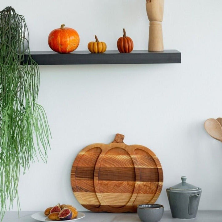 Pumpkin Solid Wood Guest Snack Kitchen Serving Tray | kitchen item | Waseeh Pakistan