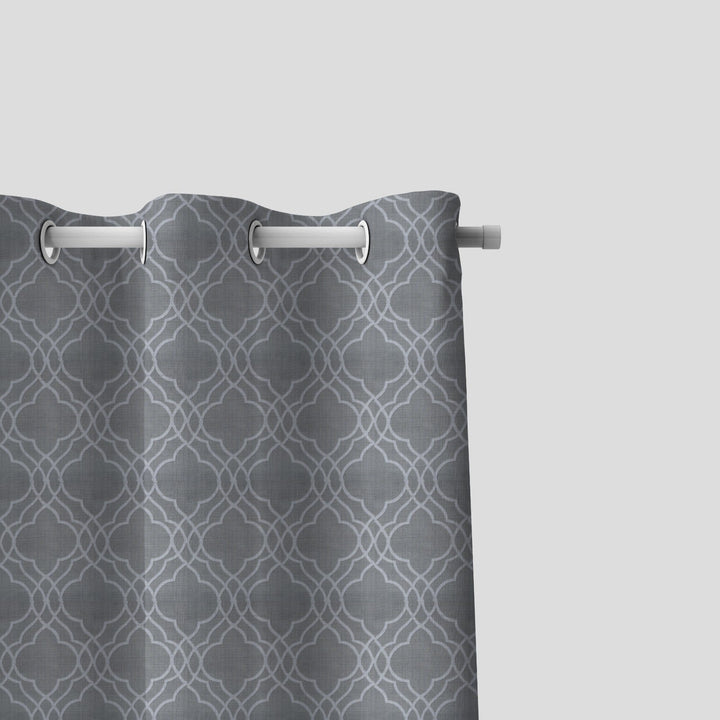 Rangel Pattern Grey Curtains | Home Décor | Waseeh Pakistan