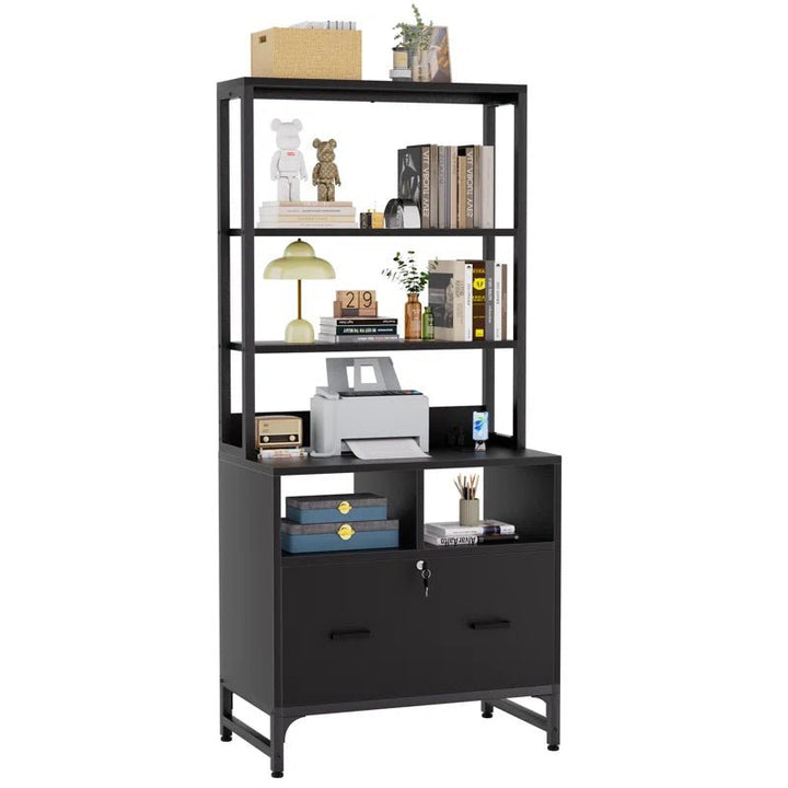 Ratch Tall Storage Organizer Bookcase Rack with Drawers | Furniture | Waseeh Pakistan