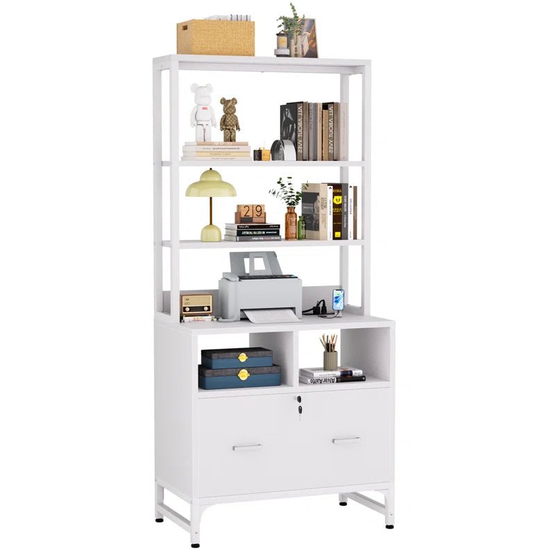 Ratch Tall Storage Organizer Bookcase Rack with Drawers | Furniture | Waseeh Pakistan
