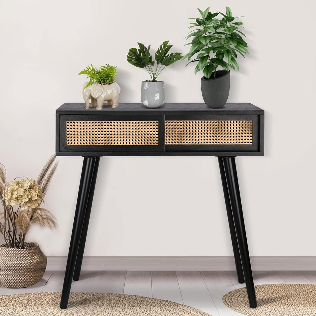 Rattan Entryway Vanity Console Tables | Not Sale FB | Waseeh Pakistan