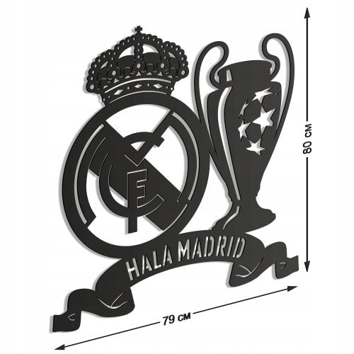 Real Madrid Champions League Inspired - Football Logo Wall Hanging Frame Decor | Furniture | Waseeh Pakistan