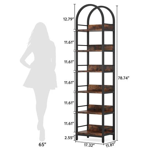Rhevaen Narrow Bookcase Organizer Rack | Furniture | Waseeh Pakistan